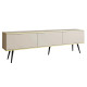 Тумба під телевізор Perfect Home Oro RTV175 3D 175х53х32 Бежевий (чорні ніжки) (PFH-091337) - фото 2