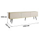 Тумба під телевізор Perfect Home Oro RTV175 3D 175х53х32 Бежевий (чорні ніжки) (PFH-091337) - фото 3