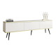 Тумба під телевізор Perfect Home Oro RTV175 3D 175х53х32 Білий (чорні ніжки) (PFH-091336) - фото 2