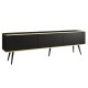 Тумба під телевізор Perfect Home Oro RTV175 3D 175х53х32 Чорний (чорні ніжки) (PFH-091339) - фото 2