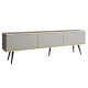 Тумба під телевізор Perfect Home Oro RTV175 3D 175х53х32 Сірий (чорні ніжки) (PFH-091338) - фото 2