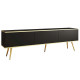Тумба під телевізор Perfect Home Oro RTV175 3D 175х53х32 Чорний (золоті ніжки) (PFH-091321) - фото 2