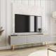 Тумба під телевізор Perfect Home Oro RTV175 3D 175х53х32 Сірий (золоті ніжки) (PFH-091320) - фото 1