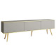 Тумба під телевізор Perfect Home Oro RTV175 3D 175х53х32 Сірий (золоті ніжки) (PFH-091320) - фото 2