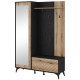 Прихожая Perfect Home Diamond 134x197x39 Черный/Дуб эвок (PFH-091302) - фото 2