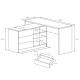 Офісний стіл Perfect Home Teo 3S/138 138,2х76х50,4 Чорний (PFH-091166) - фото 6