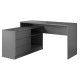 Офісний стіл Perfect Home Teo 3S/138 138,2х76х50,4 Чорний (PFH-091166) - фото 3
