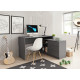 Офісний стіл Perfect Home Teo 3S/138 138,2х76х50,4 Чорний (PFH-091166) - фото 2