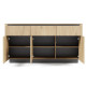 Комод с телескопическими направляющими Perfect Home Torro 3D3S/163 163,2x82,9x38,1 Дуб кремона/Черный (PFH-091415) - фото 2