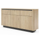 Комод с телескопическими направляющими Perfect Home Torro 3D3S/163 163,2x82,9x38,1 Дуб кремона/Черный (PFH-091415) - фото 7