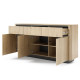 Комод с телескопическими направляющими Perfect Home Torro 3D3S/163 163,2x82,9x38,1 Дуб кремона/Черный (PFH-091415) - фото 3