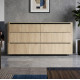 Комод с телескопическими направляющими Perfect Home Torro 6S/163 163,2x82,9x38,1 Дуб кремона/Черный (PFH-091416) - фото 1