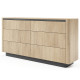 Комод с телескопическими направляющими Perfect Home Torro 6S/163 163,2x82,9x38,1 Дуб кремона/Черный (PFH-091416) - фото 7