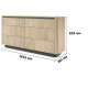 Комод с телескопическими направляющими Perfect Home Torro 6S/163 163,2x82,9x38,1 Дуб кремона/Черный (PFH-091416) - фото 6
