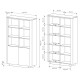 Стеллаж Perfect Home Torro 2D/113 113,2x190,1x38,1 Дуб кремона/Черный (PFH-091413) - фото 5