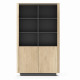 Стеллаж Perfect Home Torro 2D/113 113,2x190,1x38,1 Дуб кремона/Черный (PFH-091413) - фото 3
