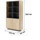 Стеллаж Perfect Home Torro 2D/113 113,2x190,1x38,1 Дуб кремона/Черный (PFH-091413) - фото 6