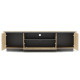 Тумба під телевізор Perfect Home Torro 3D/200 200x54,9x38,1 Дуб кремона/Чорний (PFH-091417) - фото 3
