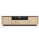 Тумба під телевізор Perfect Home Torro 3D/200 200x54,9x38,1 Дуб кремона/Чорний (PFH-091417) - фото 5