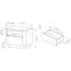 Тумба прикроватная с телескопическими направляющими Perfect Home Torro 1S 63,2x50,5x38,1 Дуб кремона/Черный (PFH-091419) - фото 5