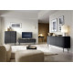 Комод с телескопическими направляющими Perfect Home Zova KSZ168 2D3S 168x87x39 Черный (черные ножки) (PFH-091370) - фото 8