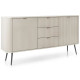 Комод с телескопическими направляющими Perfect Home Zova KSZ168 2D3S 168x87x39 Кашемир (черные ножки) (PFH-091281) - фото 2