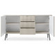 Комод с телескопическими направляющими Perfect Home Zova KSZ168 2D3S 168x87x39 Кашемир (черные ножки) (PFH-091281) - фото 4