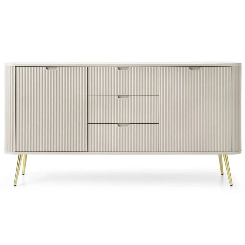 Комод с телескопическими направляющими Perfect Home Zova KSZ168 2D3S 168x87x39 Кашемир (золотые ножки) (PFH-091282)