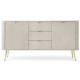Комод с телескопическими направляющими Perfect Home Zova KSZ168 2D3S 168x87x39 Кашемир (золотые ножки) (PFH-091282) - фото 2