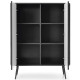 Комод высокий Perfect Home Zova K103 2D 103x129x39 Черный (черные ножки) (PFH-091372) - фото 5