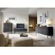 Комод высокий Perfect Home Zova K103 2D 103x129x39 Черный (черные ножки) (PFH-091372) - фото 2