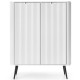 Комод высокий Perfect Home Zova K103 2D 103x129x39 Белый (черные ножки) (PFH-091285) - фото 3