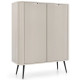 Комод высокий Perfect Home Zova K103 2D 103x129x39 Кашемир (черные ножки) (PFH-091283) - фото 2