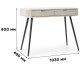 Туалетный столик с телескопическими направляющими Perfect Home Zova T103 103x80x49 см Кашемир (золотые ножки) (PFH-091301) - фото 4
