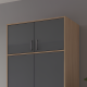 Антресоль Doros Ронди Дуб Артизан/Графит 2 ДСП 82х52х41 (DRS-011606) - фото 1