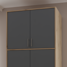 Антресоль высокая Doros Ронди Дуб Артизан/Графит 2 ДСП 82х52х65 (DRS-011905)