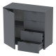 Комод в гостиную Doros Рон 1 80х38х81 см Графит (DRS-011293) - фото 5