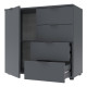 Комод в гостиную Doros Рон 1 80х38х81 см Графит (DRS-011293) - фото 4