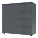 Комод в гостиную Doros Рон 1 80х38х81 см Графит (DRS-011293) - фото 2