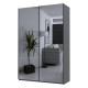 Шкаф купе Doros G-Caiser Антрацит 2 Зеркала / 3 части 160х60х240 (42005409) - фото 3