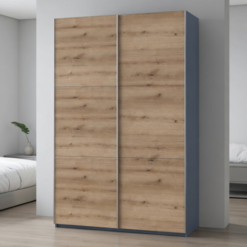 Шкаф-купе двухдверный Doros G-Caiser 160х60х240 см Графит/Дуб евок (DRS-011039) - фото 