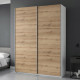 Шкаф-купе двухдверный Doros G-Caiser 160х60х240 см Белый/Дуб евок (DRS-011022) - фото 1