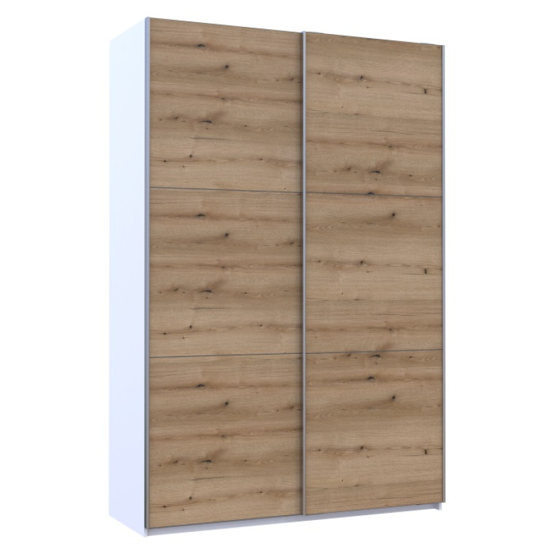 Шкаф-купе двухдверный Doros G-Caiser 160х60х240 см Белый/Дуб евок (DRS-011022)