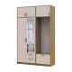 Шкаф для одежды Doros Ронди с вешалкой, зеркалом и антресолью Дуб Артизан/Кашемир 2 ДСП 142х52х236 (42005274) - фото 6