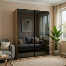 Шкаф купе Doros G-Caiser Дуб Эвок 2 Стекла / 3 части 180х60х240 (DRS-011574)