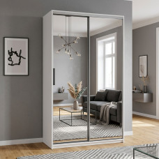 Шкаф купе Doros Сити Лайт Кашемир 2 Зеркала 120х45х225 (DRS-011793)