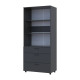 Шкаф для одежды Doros Торн Антрацит 2 ДСП/3Ш (полки) 90х51.6х200 (DRS-012072) - фото 3