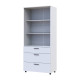 Шкаф для одежды Doros Торн Белый 2 ДСП/3Ш (полки) 90х51.6х200 (DRS-012020) - фото 3