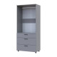 Шкаф для одежды Doros Торн Серый 2 ДСП/3Ш (штанга) 90х51.6х200 (DRS-012025) - фото 3