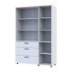 Шкаф для одежды Doros Торн Белый 3 ДСП/3Ш (полки) 135х51.6х200 (DRS-012056) - фото 6